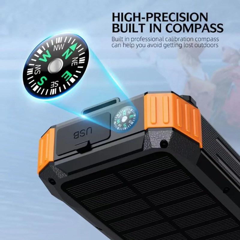 50000mAh Güneş Enerjili Taşına - Solar Emergency Charger incelemesi ve fiyatı