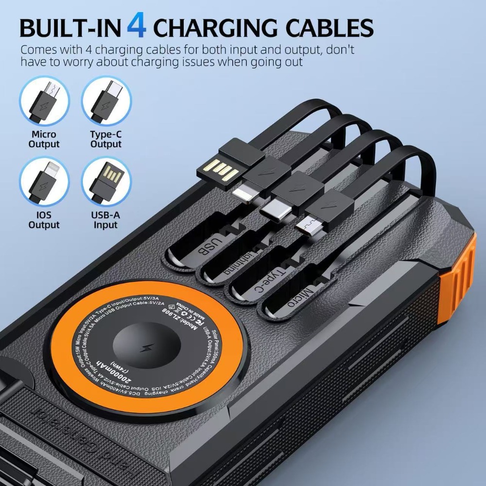 Yeni 50000mAh Güneş Enerjili P - Solar Emergency Charger incelemesi ve fiyatı