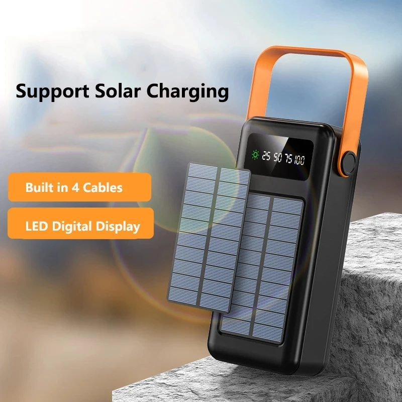 100000mAh Güç Bankası Taşınabi - Solar Emergency Charger incelemesi ve fiyatı