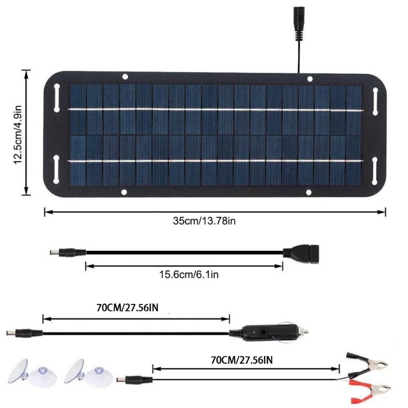 6W 5V Esnek Güneş Paneli Şarj  - Solar Emergency Charger incelemesi ve fiyatı